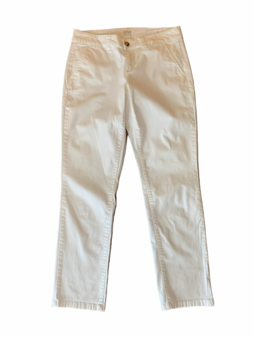 Women's ana White Chino Cropped Pants Size 2
